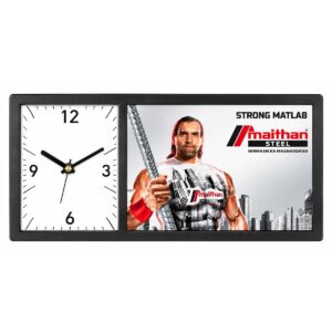 Custom Logo Printed Rectangular Table Clock
