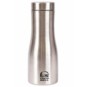 Custom Logo Printed Silver Water Bottle
