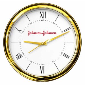 Golden Frame Roman Numeral Wall Clock